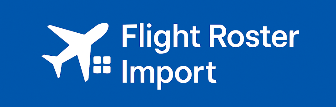 Flightroster Import banner